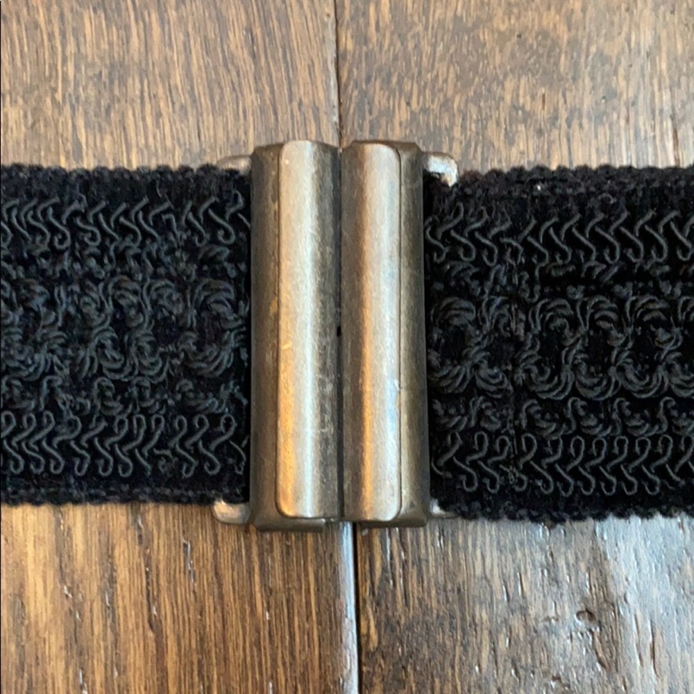 2/$20 Betty Barclay stretch black woven belt
